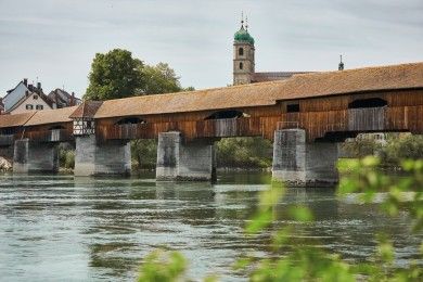 Längste gedeckte Holzbrücke Europas