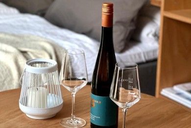Modernes Tiny House Diva am Weingut