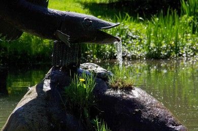 Stadtpark Neuerburg mit Wasserfällen