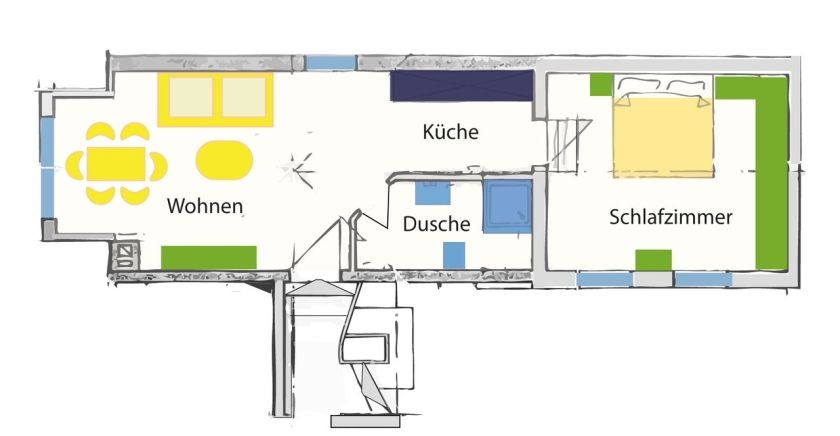 Ferienwohnung N° 2 - Fernblick