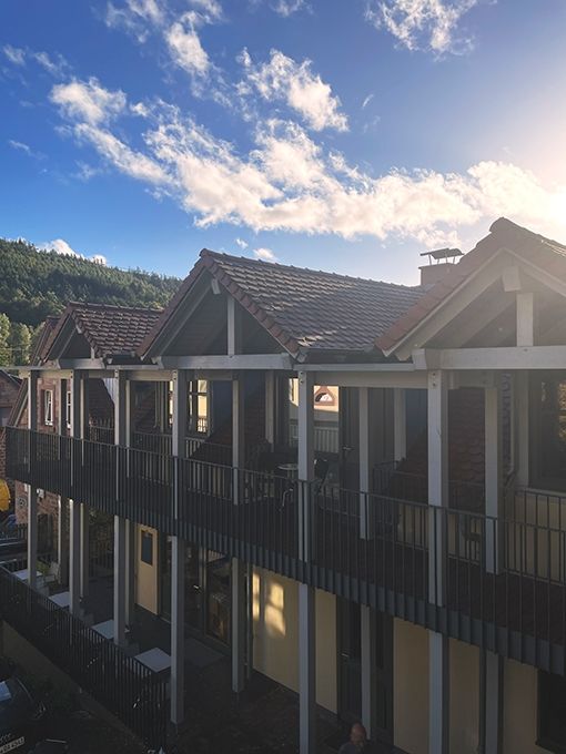 Gästehaus / Laubengang