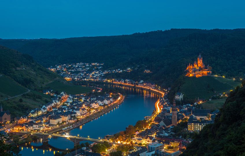Cochem bei Nacht